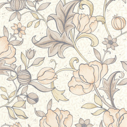 Fine Décor doux kaki gris & blanc-cassé Brasilia Fleur Floral Caractéristique Papier Peint 