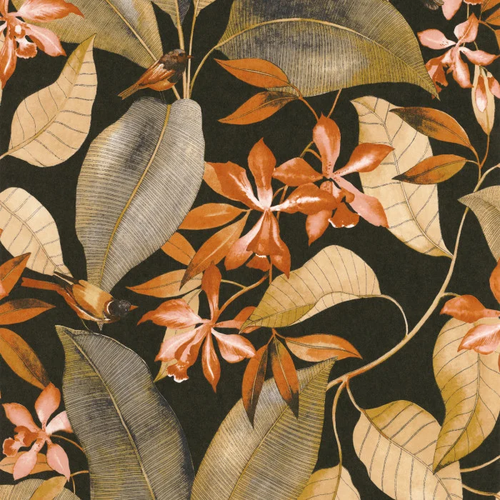 Noir / jaune / orange