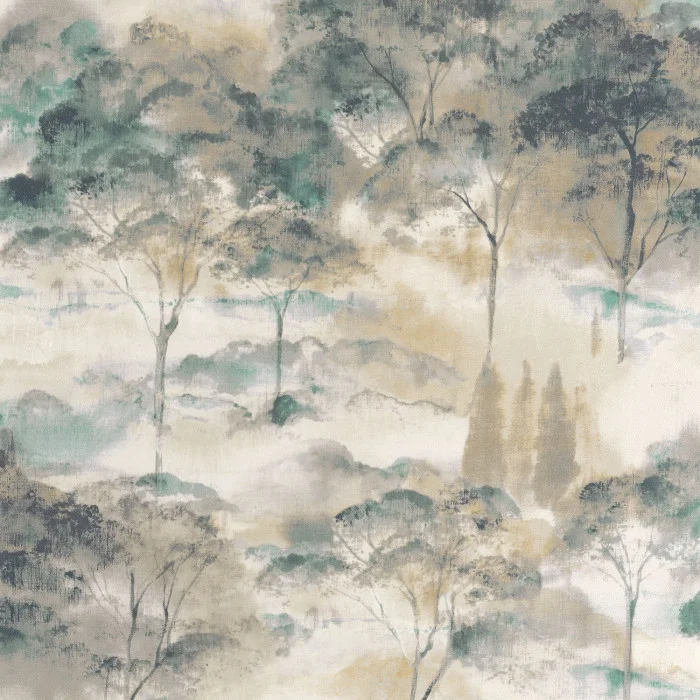 Beige mastic / bleu paon